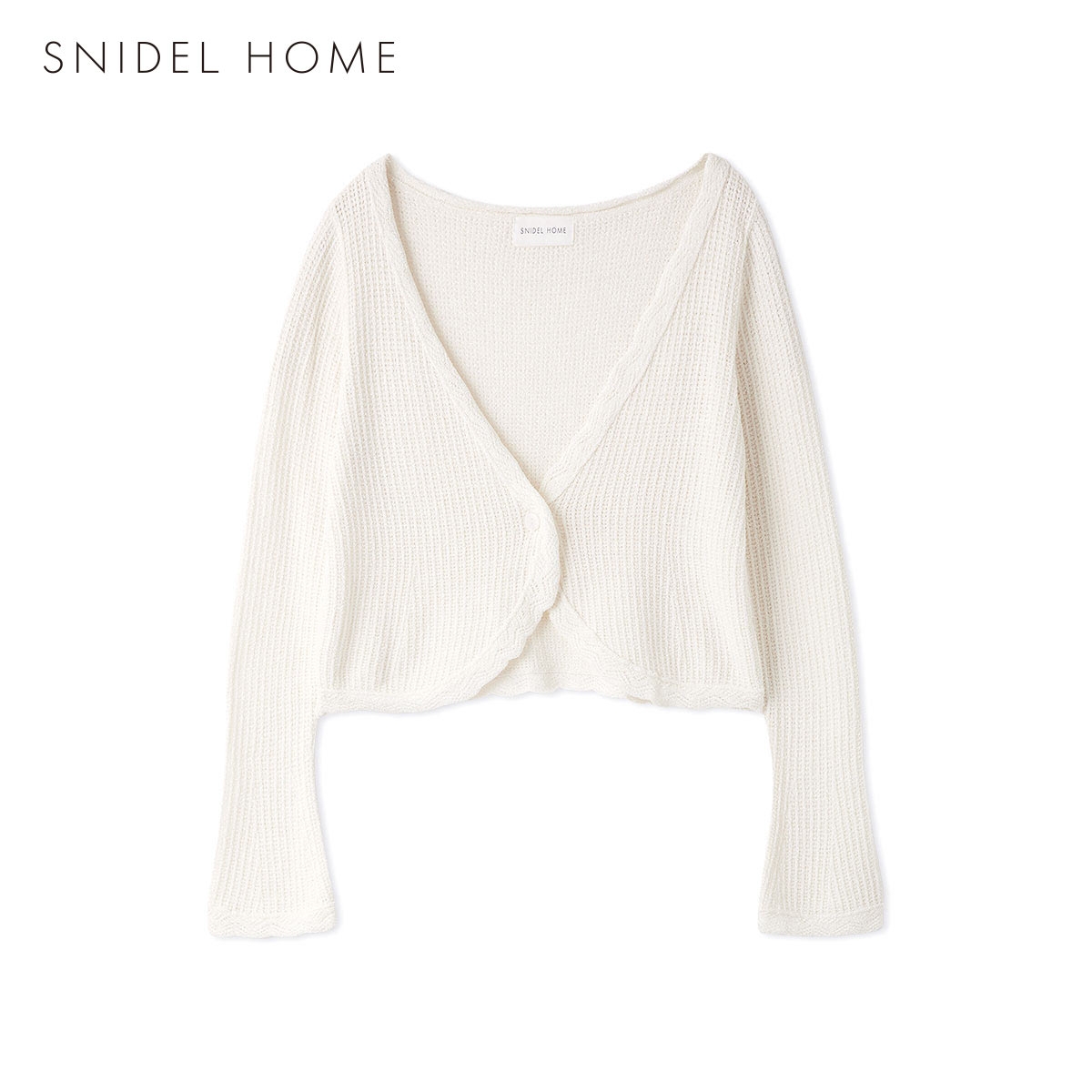 スナイデルホーム クロシェカーディガン ルームウェア パジャマ SNIDEL HOME(WH-ホワイト-Free)