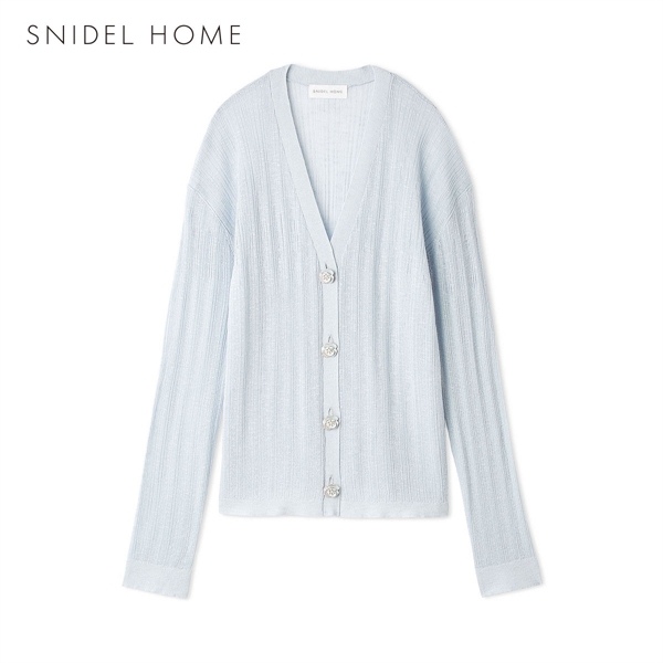 スナイデルホーム フラワービジューシアーニットカーディガン パジャマ ルームウェア SNIDEL HOME