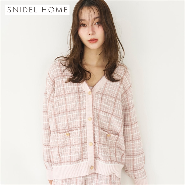 スナイデルホーム ラメツイードカーディガン パジャマ ルームウェア SNIDEL HOME