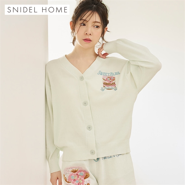 スナイデルホーム ビジュードーナッツニットカーディガン パジャマ ルームウェア SNIDEL HOME