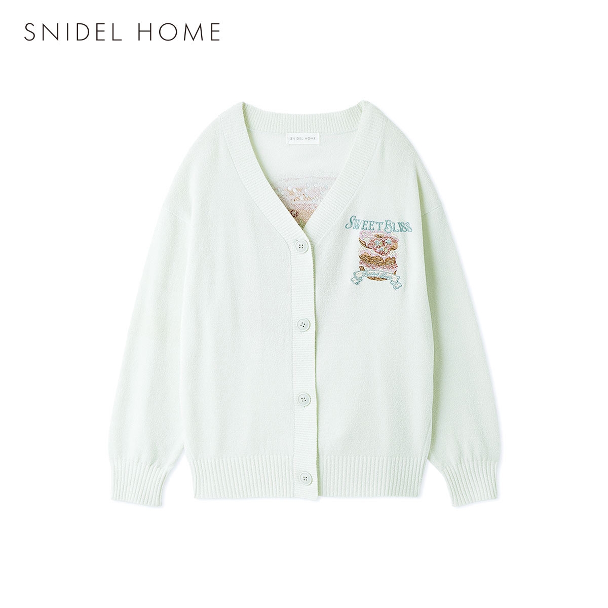 スナイデルホーム ビジュードーナッツニットカーディガン パジャマ ルームウェア SNIDEL HOME(MI-ミント-Free)