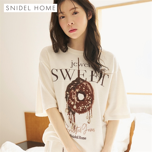 スナイデルホーム ビジュードーナッツニットプルオーバー パジャマ ルームウェア SNIDEL HOME