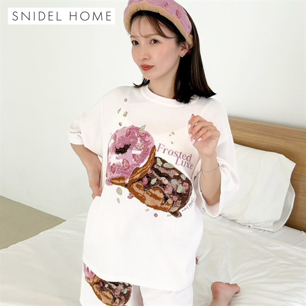 スナイデルホーム ビジュードーナッツニットプルオーバー パジャマ ルームウェア SNIDEL HOME