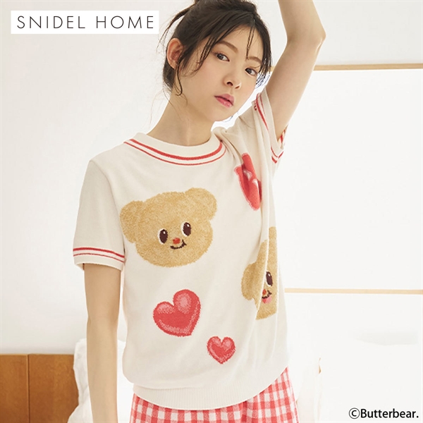 スナイデルホーム BUTTERBEAR ニットプルオーバー パジャマ ルームウェア バターベア SNIDEL HOME