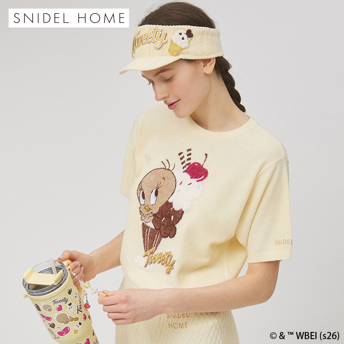 スナイデルホーム Tweety モチーフニットプルオーバー ルームウェア パジャマ SNIDEL HOME(YE-イエロー-Free)