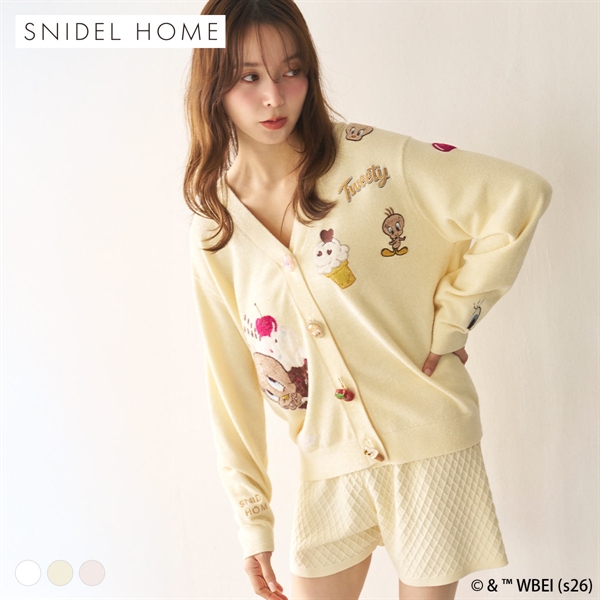 スナイデルホーム Tweety モチーフニットカーディガン ルームウェア パジャマ SNIDEL HOME