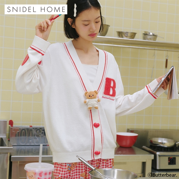 スナイデルホーム BUTTERBEAR ニットカーディガン パジャマ ルームウェア バターベア SNIDEL HOME