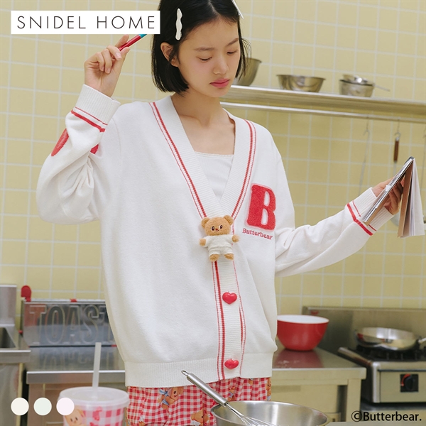 スナイデルホーム BUTTERBEAR ニットカーディガン パジャマ ルームウェア バターベア SNIDEL HOME