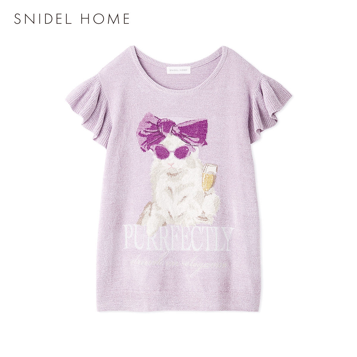 スナイデルホーム セレブバスキャットプルオーバー パジャマ ルームウェア SNIDEL HOME(LV-ラベンダー-Free)
