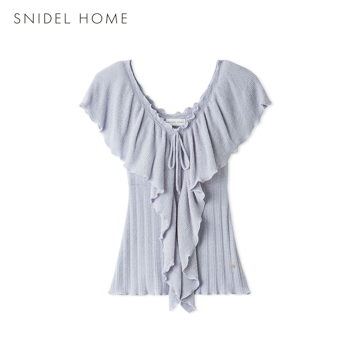 スナイデルホーム SorbetTouch Cool 接触冷感 フリルトップス パジャマ ルームウェア SNIDEL HOME(SX-サックス-Free)