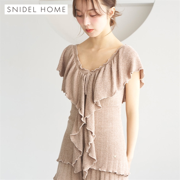 スナイデルホーム SorbetTouch Cool 接触冷感 フリルトップス パジャマ ルームウェア SNIDEL HOME