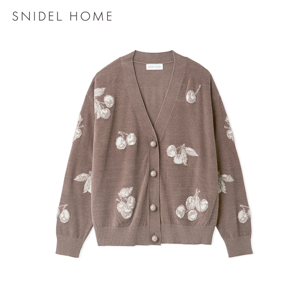 スナイデルホーム チェリージャガードカーディガン ルームウェア パジャマ SNIDEL HOME