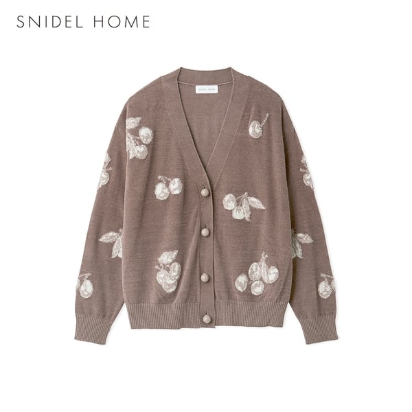 スナイデルホーム チェリージャガードカーディガン ルームウェア パジャマ SNIDEL HOME