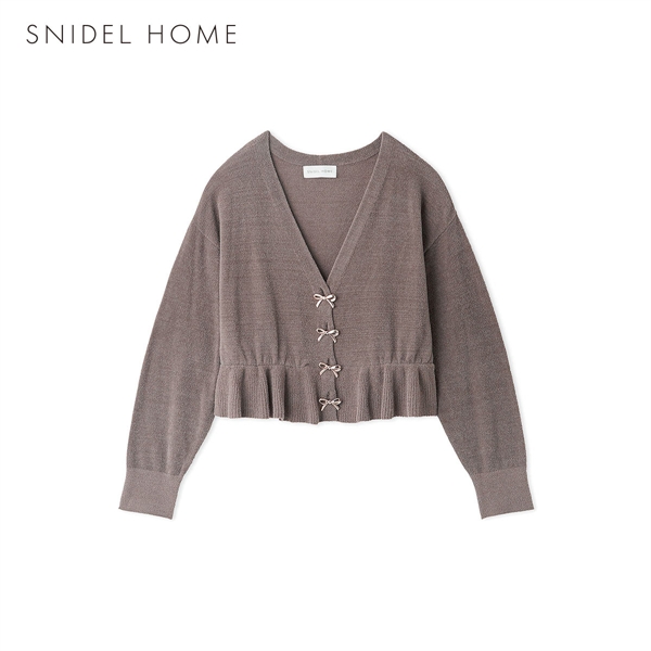 スナイデルホーム quup(R) フリルニットカーディガン パジャマ ルームウェア SNIDEL HOME