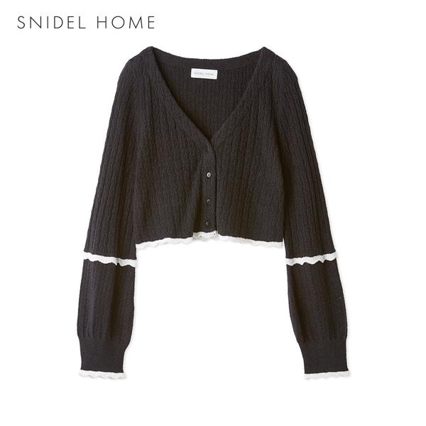 スナイデルホーム クロシェニットカーディガン パジャマ ルームウェア SNIDEL HOME