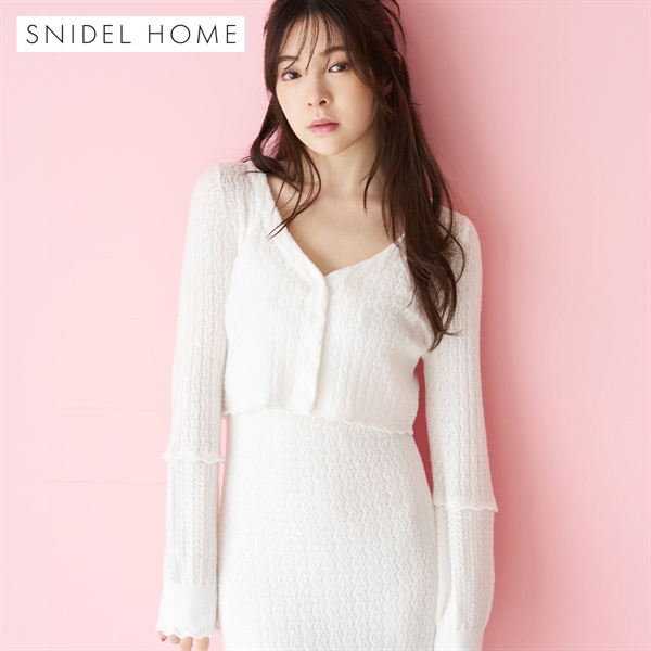 スナイデルホーム クロシェニットカーディガン パジャマ ルームウェア SNIDEL HOME