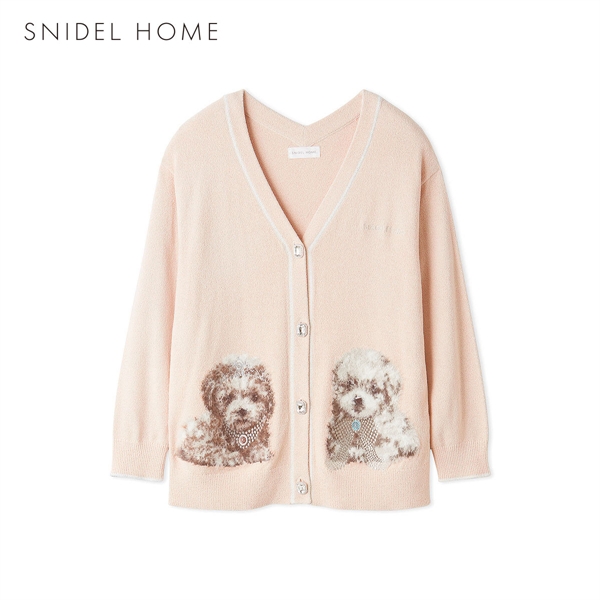 スナイデルホーム DOGラメジャガードカーディガン パジャマ ルームウェア SNIDEL HOME