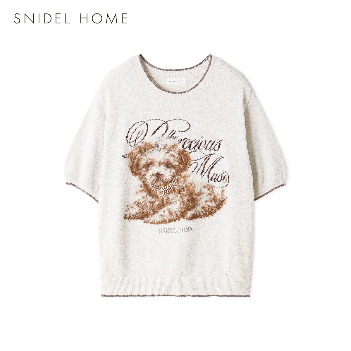 スナイデルホーム DOGラメジャガードプルオーバー パジャマ ルームウェア SNIDEL HOME(IV-アイボリー-Free)
