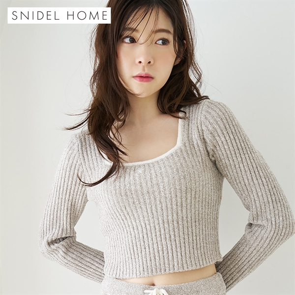 スナイデルホーム Milky スクエアネックカップインプルオーバー カップ付き パッド付き パジャマ ルームウェア SNIDEL HOME