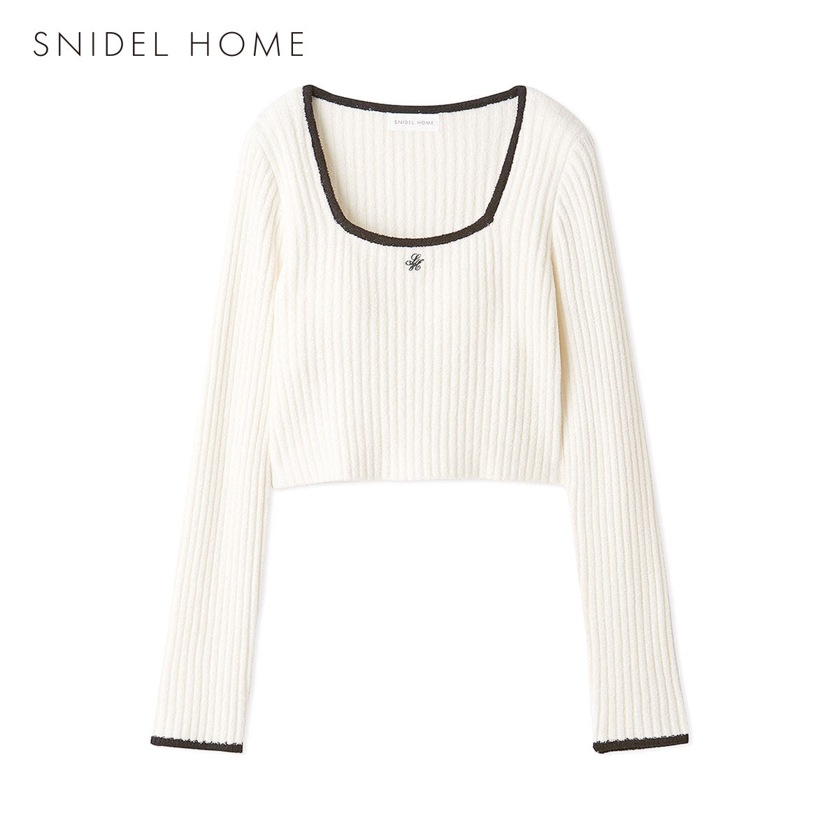 スナイデルホーム Milky スクエアネックカップインプルオーバー カップ付き パッド付き パジャマ ルームウェア SNIDEL HOME(IV-アイボリー-Free)