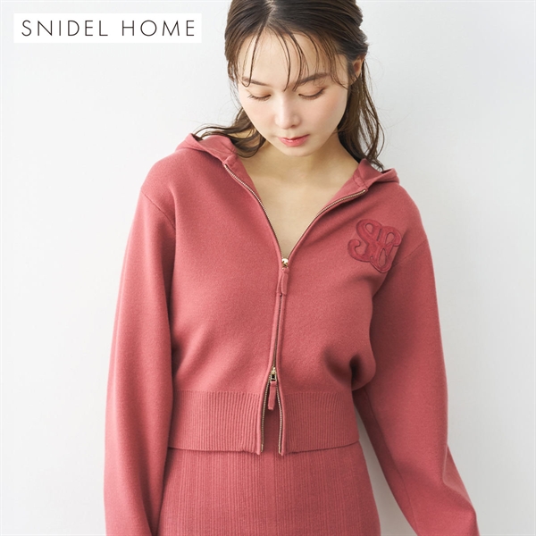 スナイデルホーム エンブレムニットパーカー パジャマ ルームウェア SNIDEL HOME