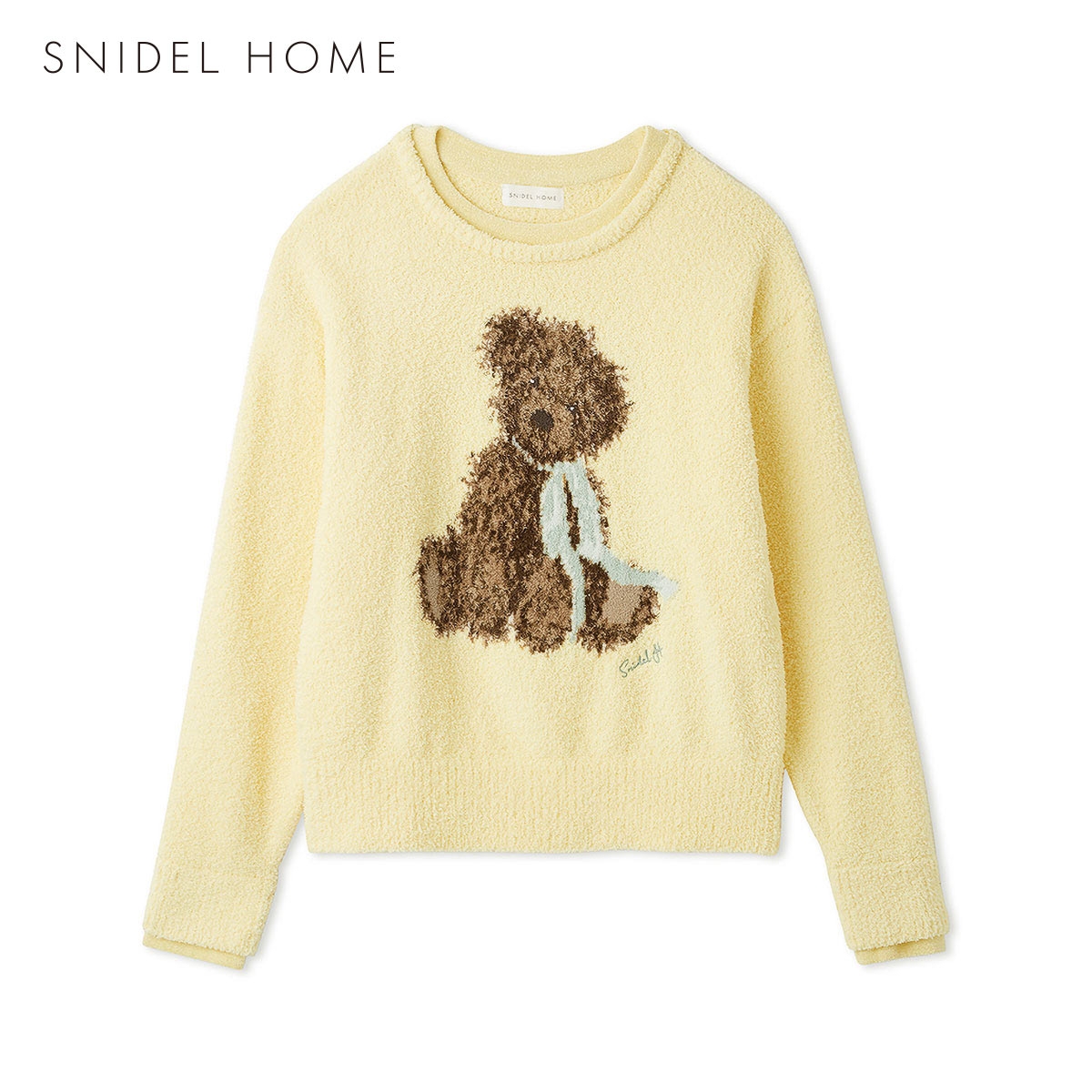 スナイデルホーム ベアニットプルオーバー パジャマ ルームウェア SNIDEL HOME(YE-イエロー-Free)