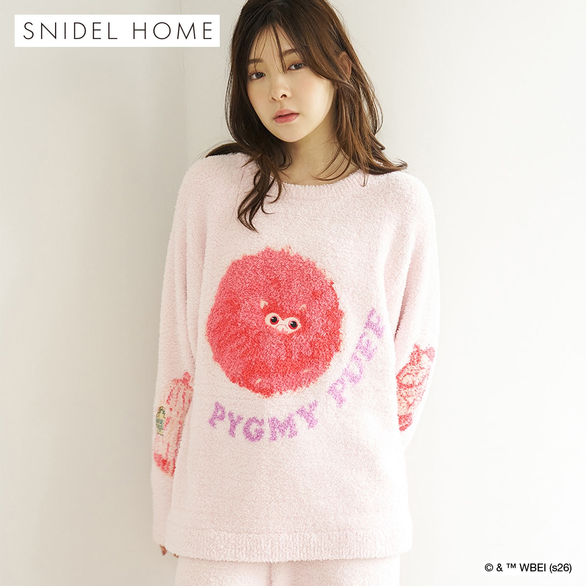 スナイデルホーム ハリー・ポッター Milcrea モチーフニットプルオーバー パジャマ ルームウェア SNIDEL HOME Harry Potter(PI-ピンク-Free)