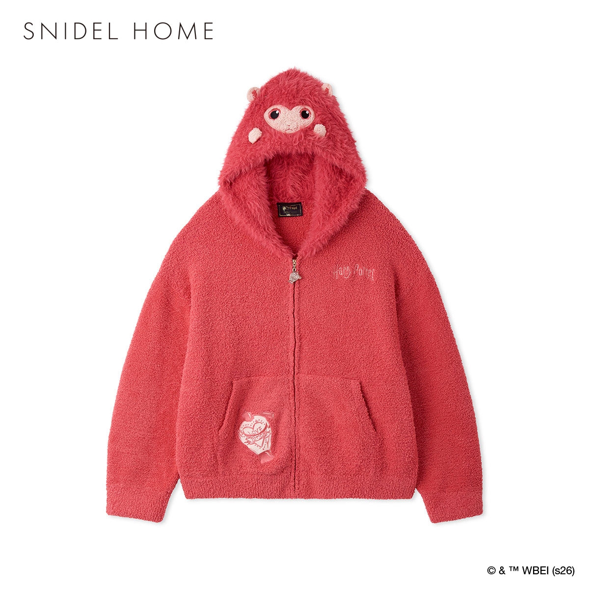 スナイデルホーム ハリー・ポッター Milcrea モチーフニットパーカー パジャマ ルームウェア SNIDEL HOME Harry Potter(PI-ピンク-Free)