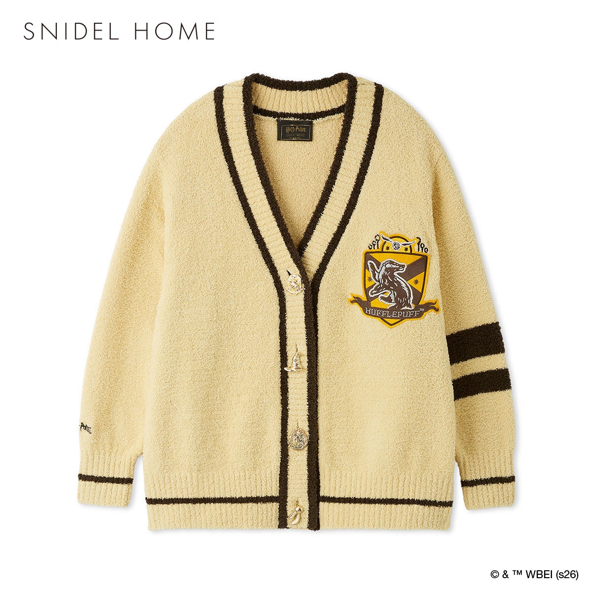 スナイデルホーム ハリー・ポッター Milcrea モチーフボタンカーディガン パジャマ ルームウェア SNIDEL HOME Harry Potter(YE-イエロー-Free)