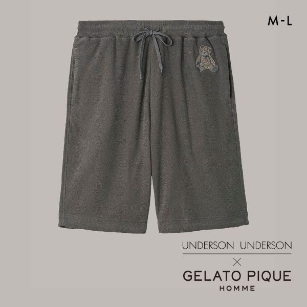アンダーソンアンダーソン GELATO PIQUE HOMME×UNDERSON UNDERSON パイルハーフパンツ ボトム ユニセックス