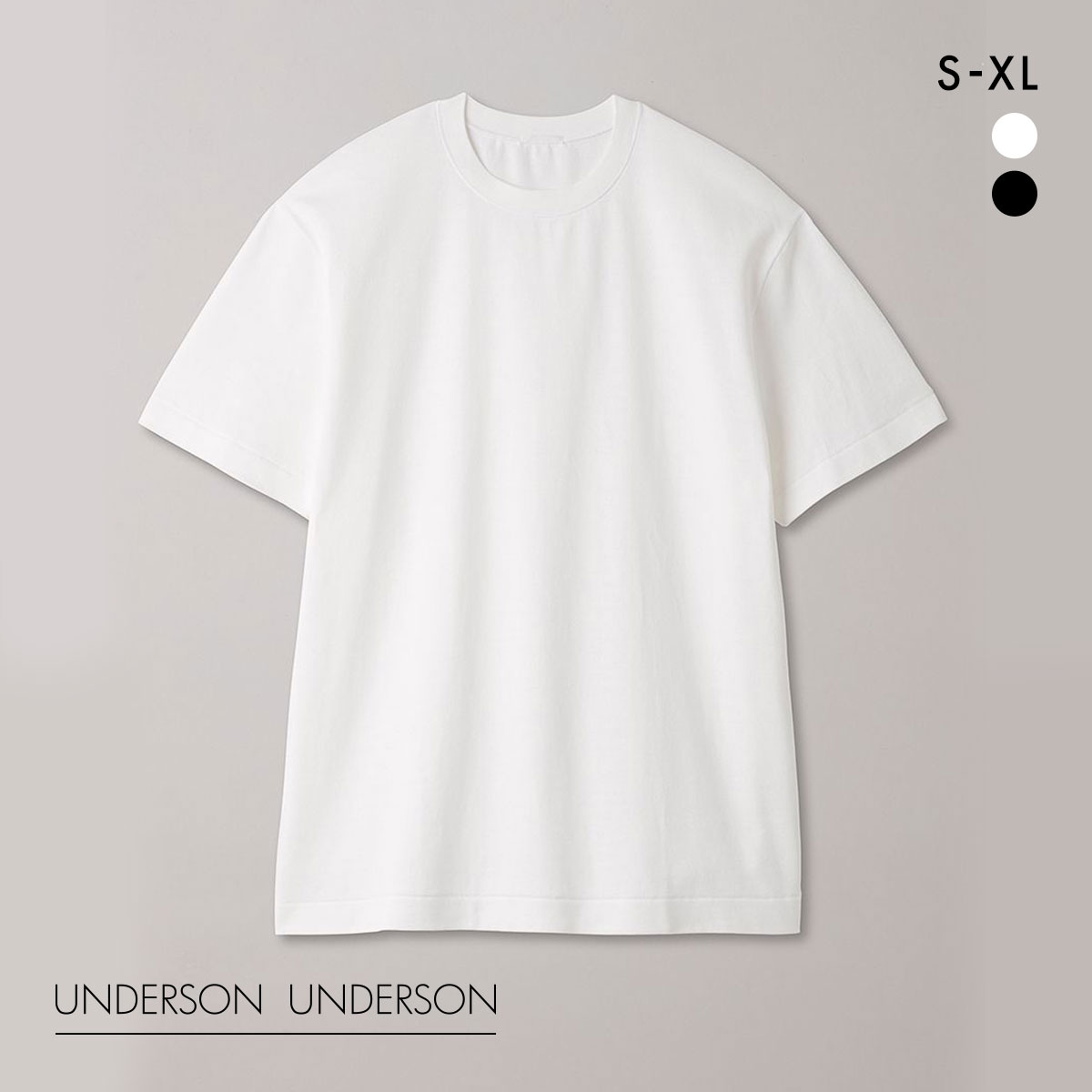 アンダーソンアンダーソン UNDERSON UNDERSON UU990T Tシャツ 半袖 トップス メンズ(OW-オフホワイト-S)