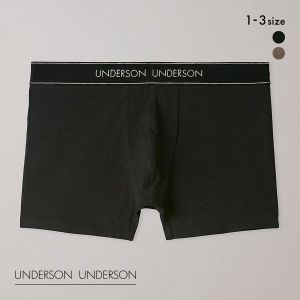 アンダーソンアンダーソン スパークリングヘムシームレスボクサー メンズ 前とじ UNDERSON UNDERSON
