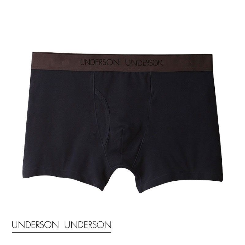 アンダーソンアンダーソン UNDERSON UNDERSON レギュラー前開きショートボクサー(DNV-濃ネイビー-1)