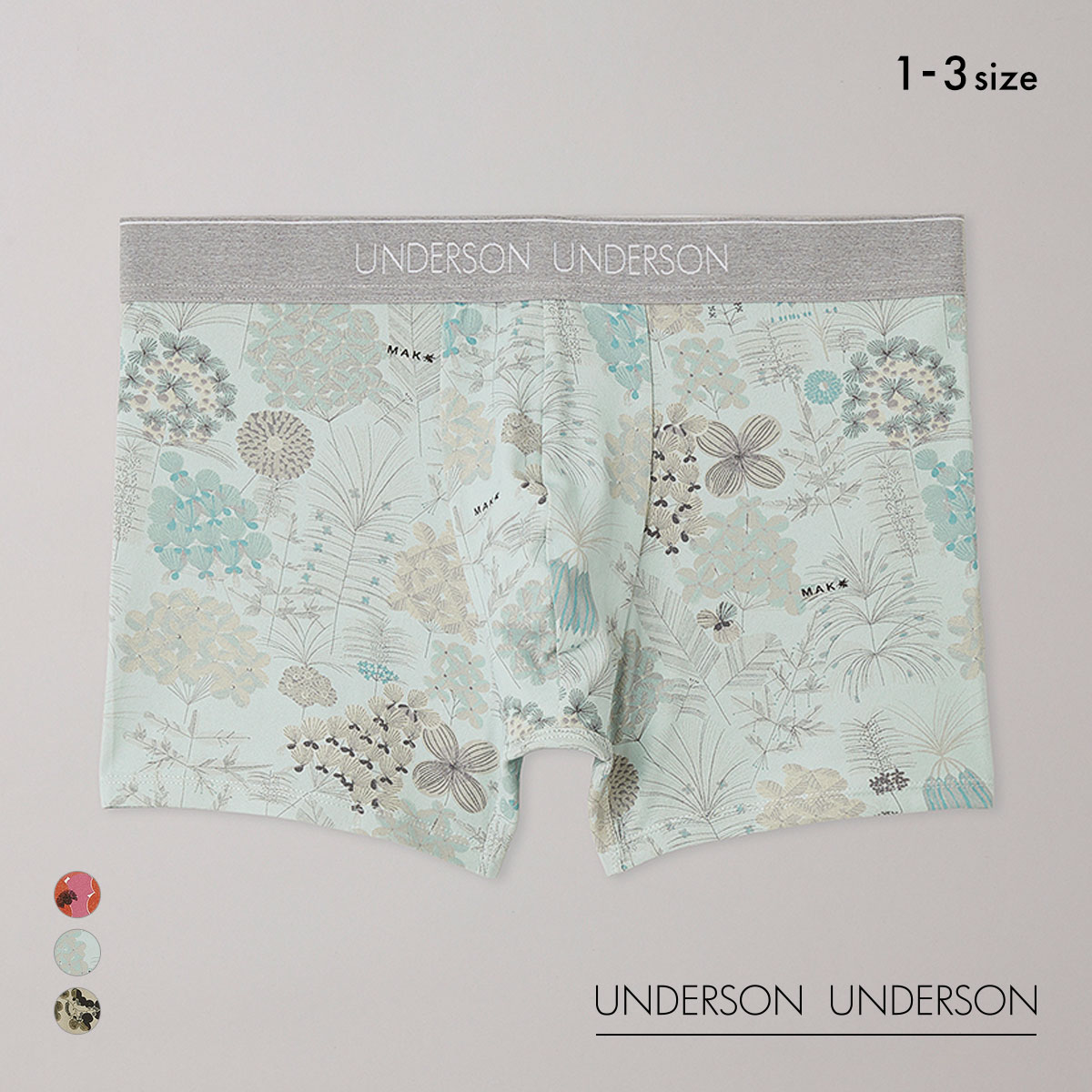 アンダーソンアンダーソン L.Rix Fantasy上野リチ×UNDERSON UNDERSON ショートボクサー メンズ 前とじ(MI-ミント-1)