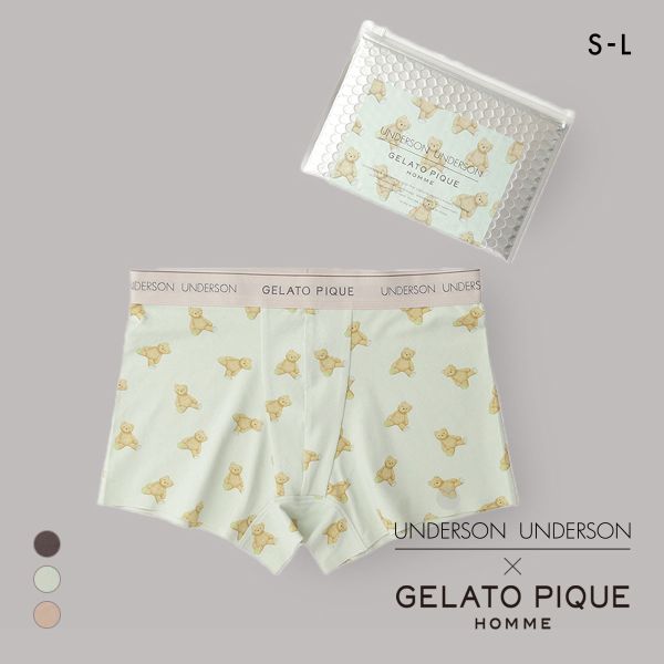 アンダーソンアンダーソン GELATO PIQUE HOMME×UNDERSON UNDERSON 総柄ボクサーパンツ メンズ 前とじ UNDERSON UNDERSON