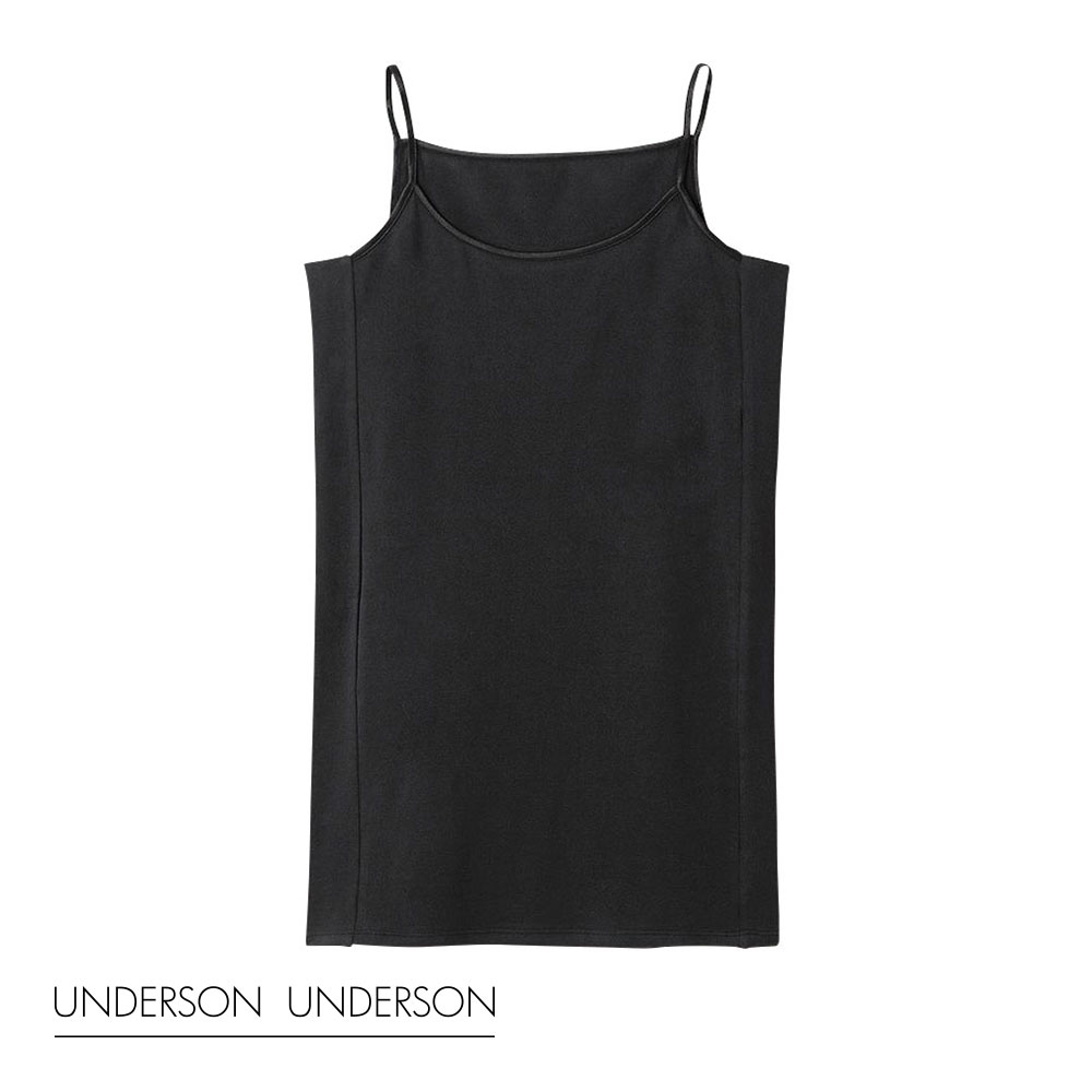 アンダーソンアンダーソン UNDERSON UNDERSON デイリーキャミ(汗対策) インナー キャミソール 単品(BK-ブラック-0)