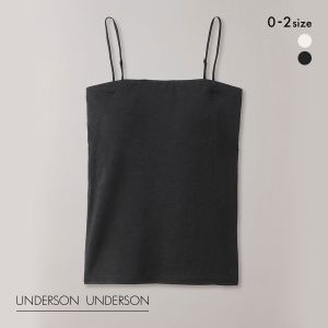 アンダーソンアンダーソン UNDERSON UNDERSON 2WAYベアトップキャミ カップ付き キャミソール ベアトップ ブラトップ 単品