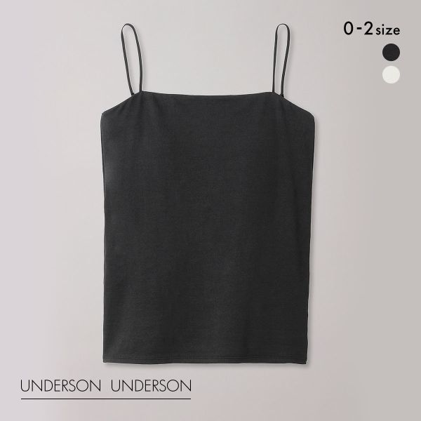アンダーソンアンダーソン UNDERSON UNDERSON Uバックオープンキャミ カップ付き キャミソール ブラトップ 単品