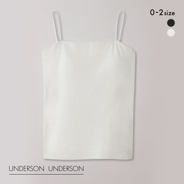 アンダーソンアンダーソン UNDERSON UNDERSON Uバックオープンキャミ カップ付き キャミソール ブラトップ 単品