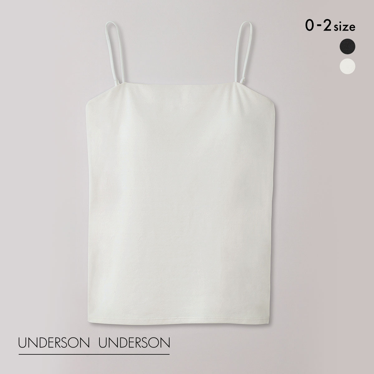 アンダーソンアンダーソン UNDERSON UNDERSON Uバックオープンキャミ カップ付き キャミソール ブラトップ 単品(NA-ナチュラル-0)