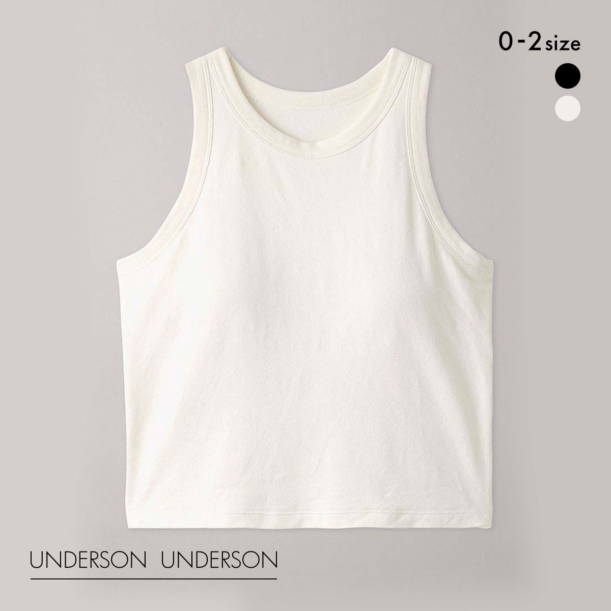 アンダーソンアンダーソン 大草直子×UNDERSON UNDERSON アメスリカップインタンク レディース カップ付き タンクトップ ブラトップ(NA-ナチュラル-0)