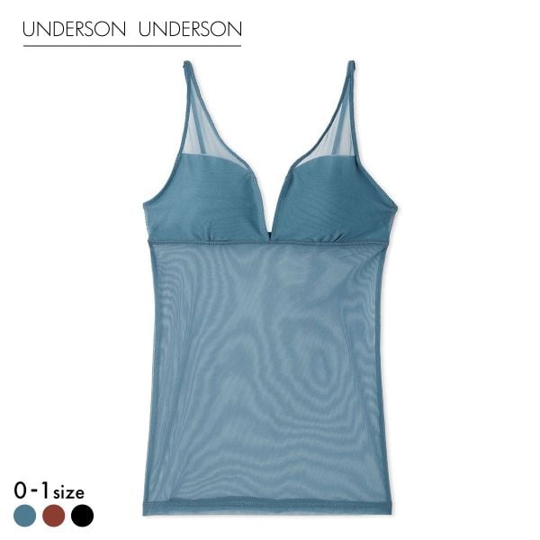 アンダーソンアンダーソン シアーカップインキャミソール UNDERSON UNDERSON カップ付き カップイン