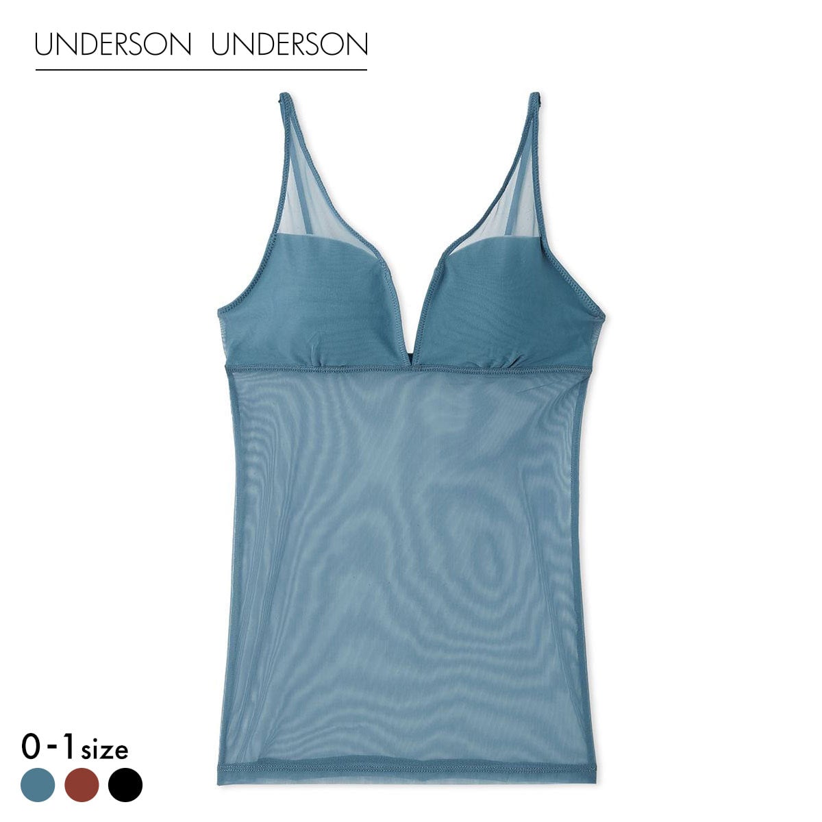 アンダーソンアンダーソン シアーカップインキャミソール UNDERSON UNDERSON カップ付き カップイン