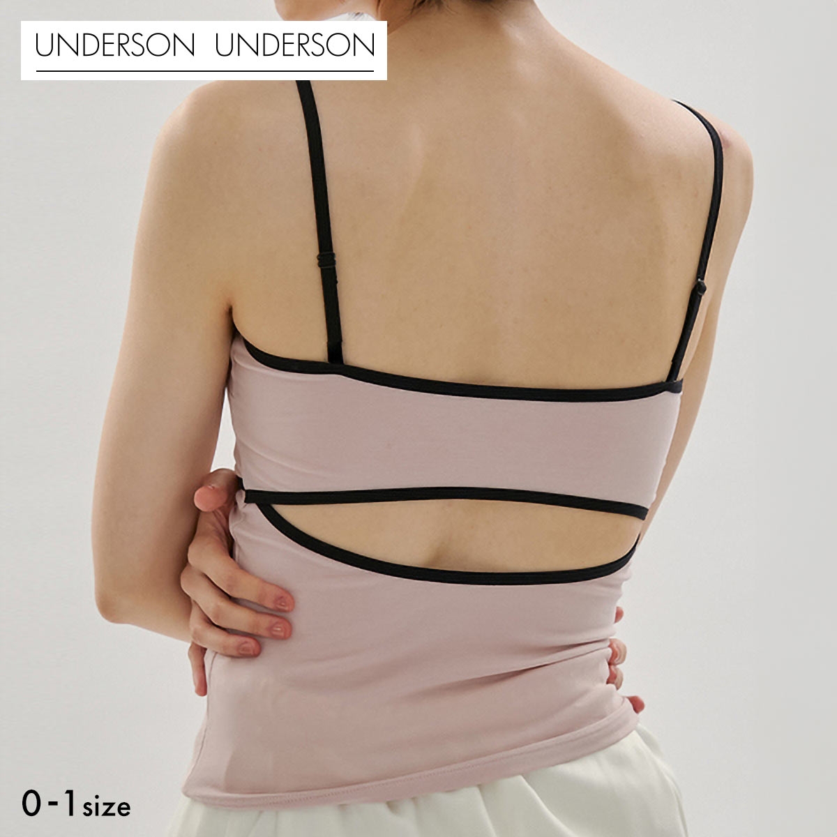 アンダーソンアンダーソン Meltyベアトップキャミ カップ付き パッド付き カップイン UNDERSON UNDERSON(PB-ピンクベージュ-0)