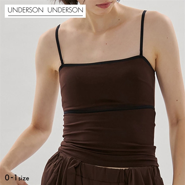 アンダーソンアンダーソン Meltyベアトップキャミ カップ付き パッド付き カップイン UNDERSON UNDERSON