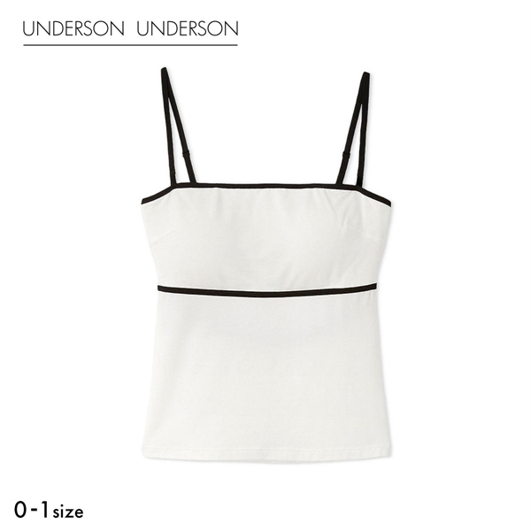 アンダーソンアンダーソン Meltyベアトップキャミ カップ付き パッド付き カップイン UNDERSON UNDERSON