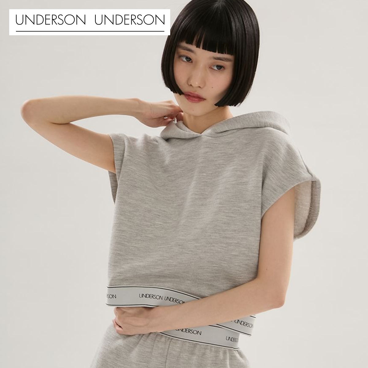 アンダーソンアンダーソン WASHIスウェットフーディ UNDERSON UNDERSON(GY-グレー-Free)