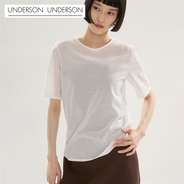 アンダーソンアンダーソン Sheer WASHI Tee UNDERSON UNDERSON