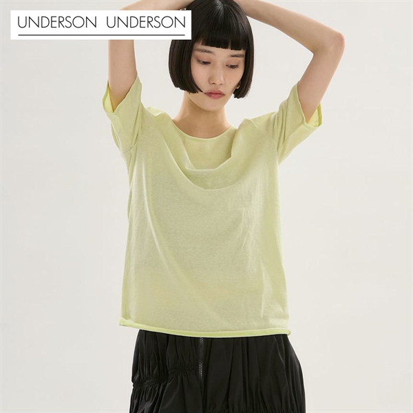 アンダーソンアンダーソン Sheer WASHI Tee UNDERSON UNDERSON