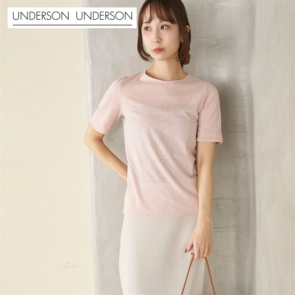 アンダーソンアンダーソン Sheer WASHI Tee UNDERSON UNDERSON